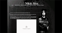 Desktop Screenshot of nikki-sixx.com